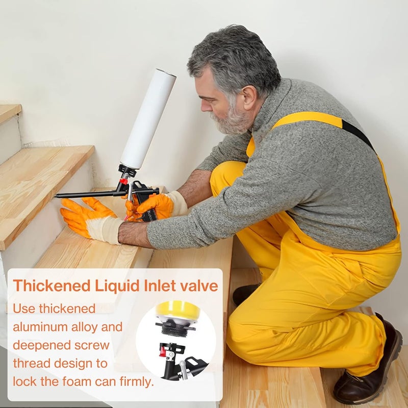 Lytool Foam Gun, Expanding Foam Gun, Professional Foaming Gun Insulation Spray Application Applicator Caulking Gun for Filling, Sealing - Image 5